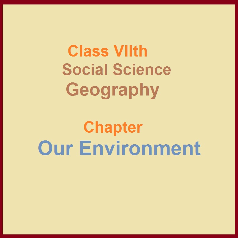 Class 7 Social Science Geography Chapter Our Environment