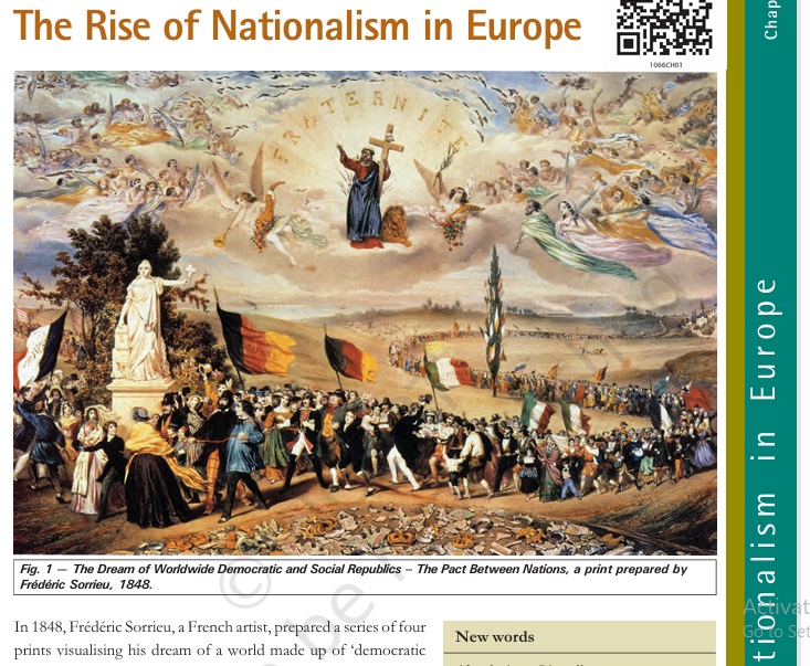 History Chapter 1-The Rise of Nationalism in Europe. अध्याय 1-यूरोप में राष्ट्रवाद का उदय PYQ